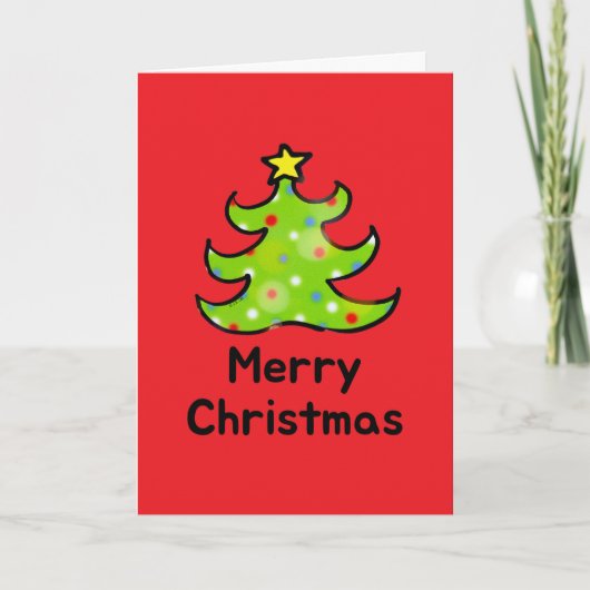 Fröhliches Weihnachten Whimsical Baum Design (Vorderseite)
