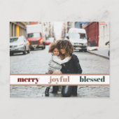 Fröhliches Weihnachts-Foto Postkarte (Vorderseite)