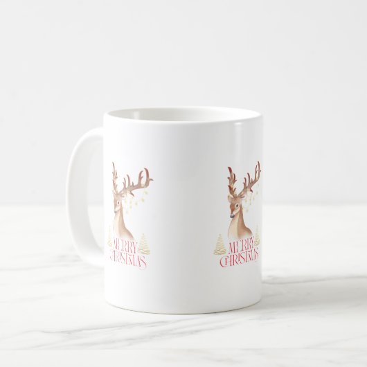 fröhliches Weihnachts-Shirt Kaffeetasse (Vorderseite Links)