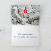 Fröhliches Weihnachtsangebot mit blauem Text Feiertagskarte (Innenseite)