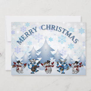 Fröhliches Weihnachtsangebot mit Blue Text Holiday Feiertagskarte
