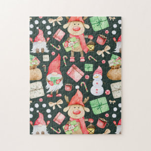 Fröhliches Weihnachtsästhetik-Muster - Lustige Fei Puzzle