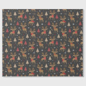 Fröhliches Weihnachtsbaumpapier Geschenkpapier (Flach)