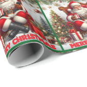 Fröhliches Weihnachtsdesign Geschenkpapier (Rolleneckpunkt)