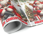 Fröhliches Weihnachtsdesign Geschenkpapier (Rolleneckpunkt)