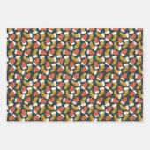 fröhliches Weihnachtsdesign Geschenkpapier Set (Vorderseite 2)