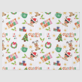 Fröhliches Weihnachtsdesign-Tissue-Papier für Gesc Seidenpapier