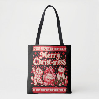 Fröhliches Weihnachtsdurcheinander – Süße Kätzchen Tasche