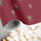 Fröhliches Weihnachtself-Wrapping Paper Geschenkpapier