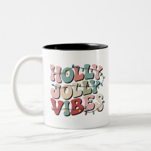Fröhliches Weihnachtsgeschenk Familie Xmas Ferien Zweifarbige Tasse