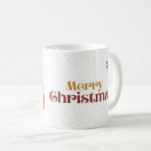 fröhliches Weihnachtsgeschenk, modernes Weihnachts Kaffeetasse (VorderseiteRechts)