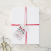 Fröhliches Weihnachtsgeschenk-Tag Geschenkanhänger (Mit Garn)