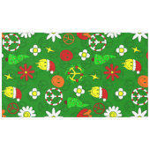 fröhliches Weihnachtsgesicht Tischdecke (Vorderseite (Horizontal))