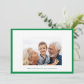 fröhliches Weihnachtsgrün | Foto-Rahmen Feiertagskarte (Stehend Vorderseite)