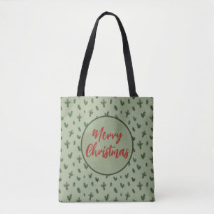 fröhliches Weihnachtsgrün Tasche