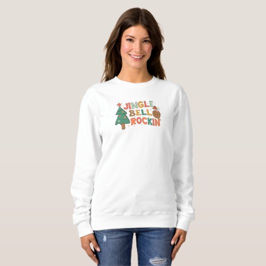 fröhliches Weihnachtshemd Sweatshirt (Vorne ganz)