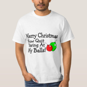 Fröhliches Weihnachtsjetzt beendigtes Anstarren T-Shirt