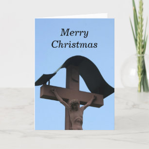 fröhliches Weihnachtskreuz Feiertagskarte