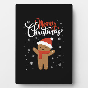 Fröhliches Weihnachtskuchen Weihnachtskeks Fotoplatte