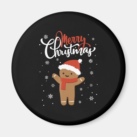 Fröhliches Weihnachtskuchen | Weihnachtskeks Magnet (Vorne)