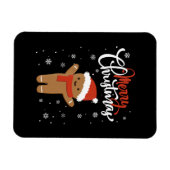Fröhliches Weihnachtskuchen | Weihnachtskeks Magnet (Horizontal)