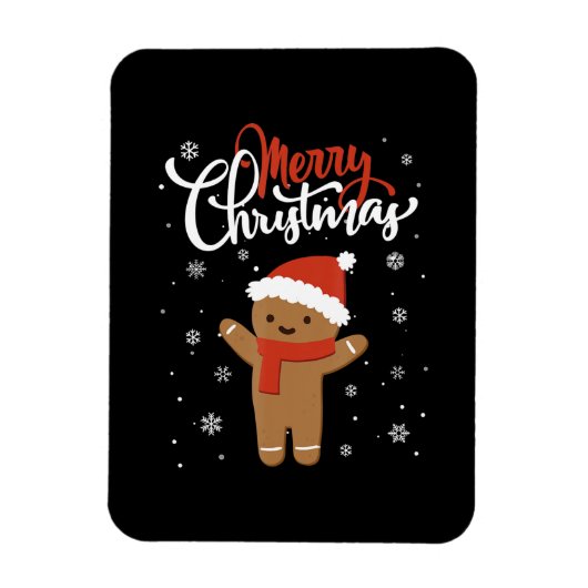 Fröhliches Weihnachtskuchen | Weihnachtskeks Magnet (Vertikal)