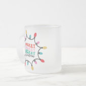 Fröhliches Weihnachtslicht Mattglastasse (Vorderseite Links)