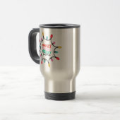 Fröhliches Weihnachtslicht Reisebecher (Vorderseite Links)