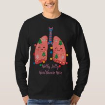 Fröhliches Weihnachtslungen für Gesundheitswesen T