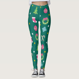 Fröhliches Weihnachtsmuster Leggings