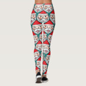 Fröhliches Weihnachtsmuster Leggings (Rückseite)