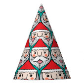 Fröhliches Weihnachtsmuster Partyhütchen (Vorderseite)