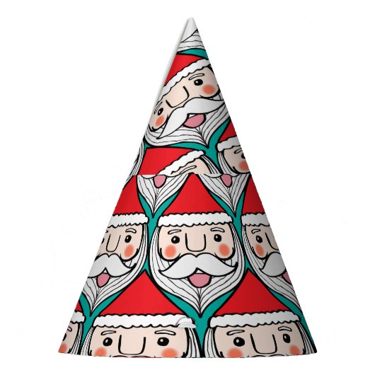 Fröhliches Weihnachtsmuster Partyhütchen (Links)