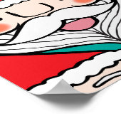 Fröhliches Weihnachtsmuster Poster (Ecke)