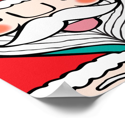 Fröhliches Weihnachtsmuster Poster (Ecke)