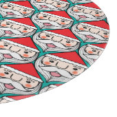Fröhliches Weihnachtsmuster Schneidebrett (Ecke)