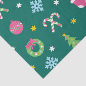 Fröhliches Weihnachtsmuster Seidenpapier (Detail)