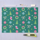 Fröhliches Weihnachtsmuster Seidenpapier (Handwerk)