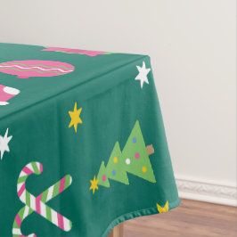 Fröhliches Weihnachtsmuster Tischdecke