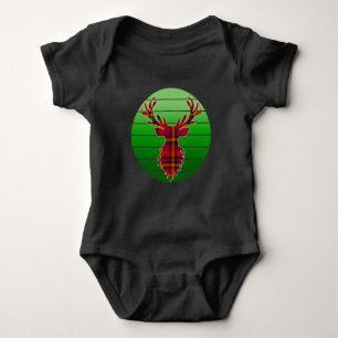 FROHLICHES WEIHNACHTSRENTIER BABY STRAMPLER