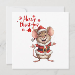 Fröhliches Weihnachtstier – Festliche Feiertags-Ca Feiertagskarte