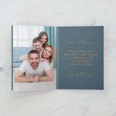 Fröhliches Winter Weihnachtsmann Personalisiertes Feiertagskarte (Innenseite)