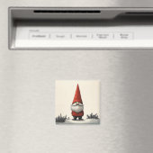 Fröhliches Wintergenom in Red Hat Magnet (In Situ (Geschirrspüler))