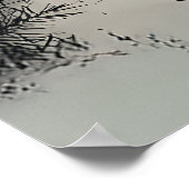 Fröhliches Wintergenom in Red Hat Poster (Ecke)