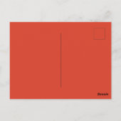 Fröhliches Wintergenom in Red Hat Postkarte (Rückseite)