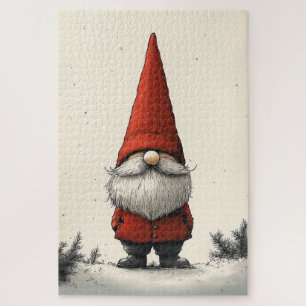 Fröhliches Wintergenom in Red Hat Puzzle