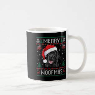 Fröhliches Woofmas hässlicher Pullover schwarzer L Kaffeetasse