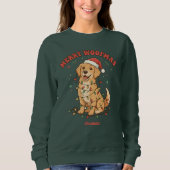Fröhliches Woofmas Lustiges Hunde-Weihnachts-Sweat Sweatshirt (Vorderseite)