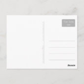 Fröhliches Zirkus rosa schwarzes Preforming Art Gi Postkarte (Rückseite)