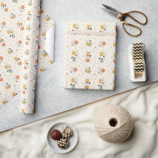 Fröhliches Zitrus-Geschenkpapier Geschenkpapier (Kunsthandwerk)